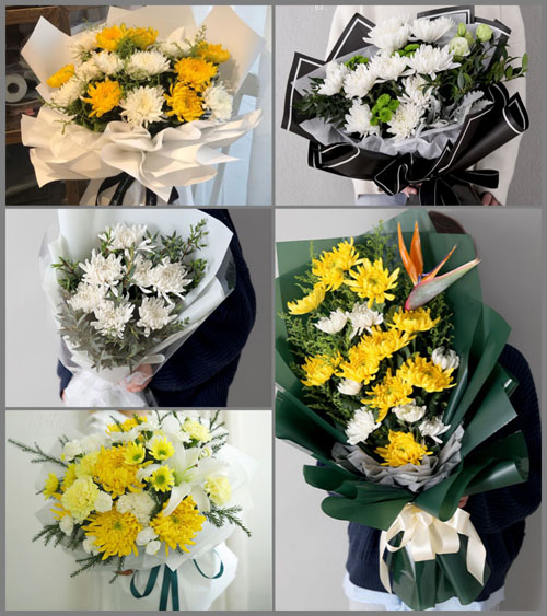 浙江省绍兴越城区皋埠镇胜利村白事花束代送